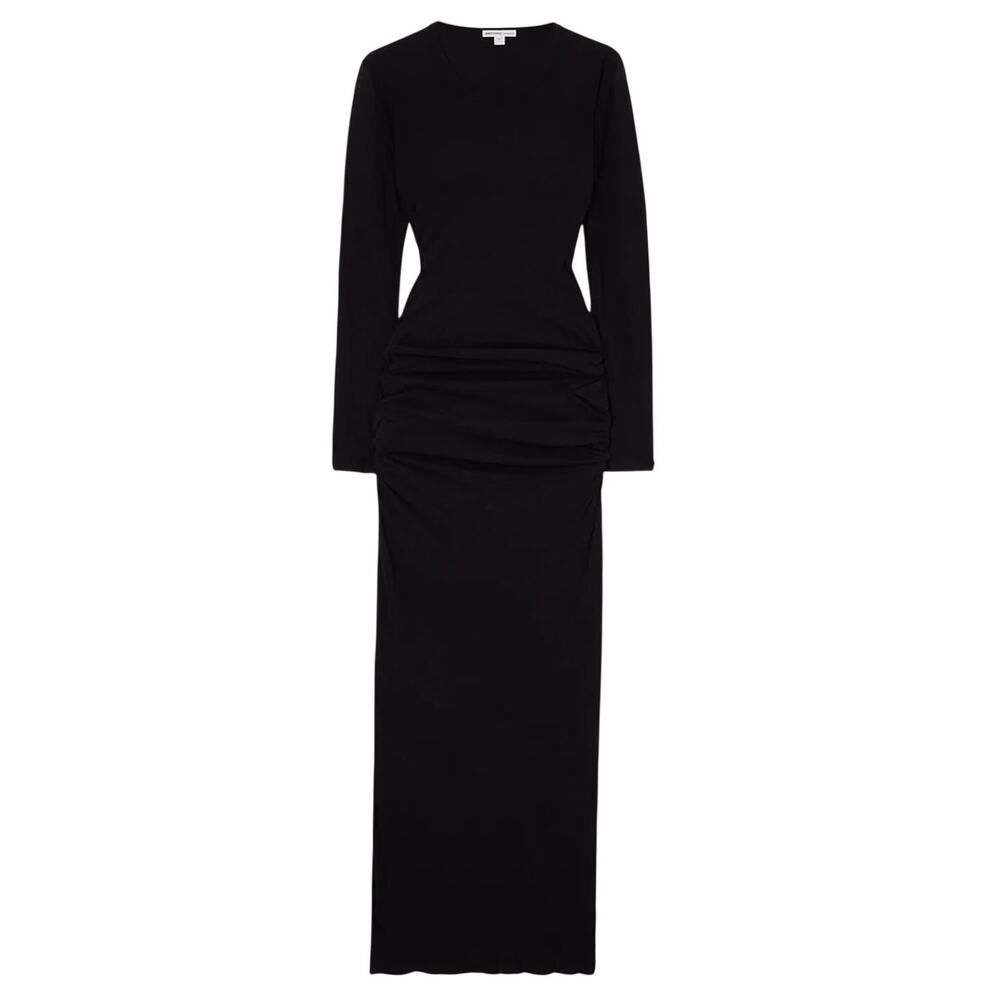 James Perse Cotton Jersey Black Maxi Dress Size 2